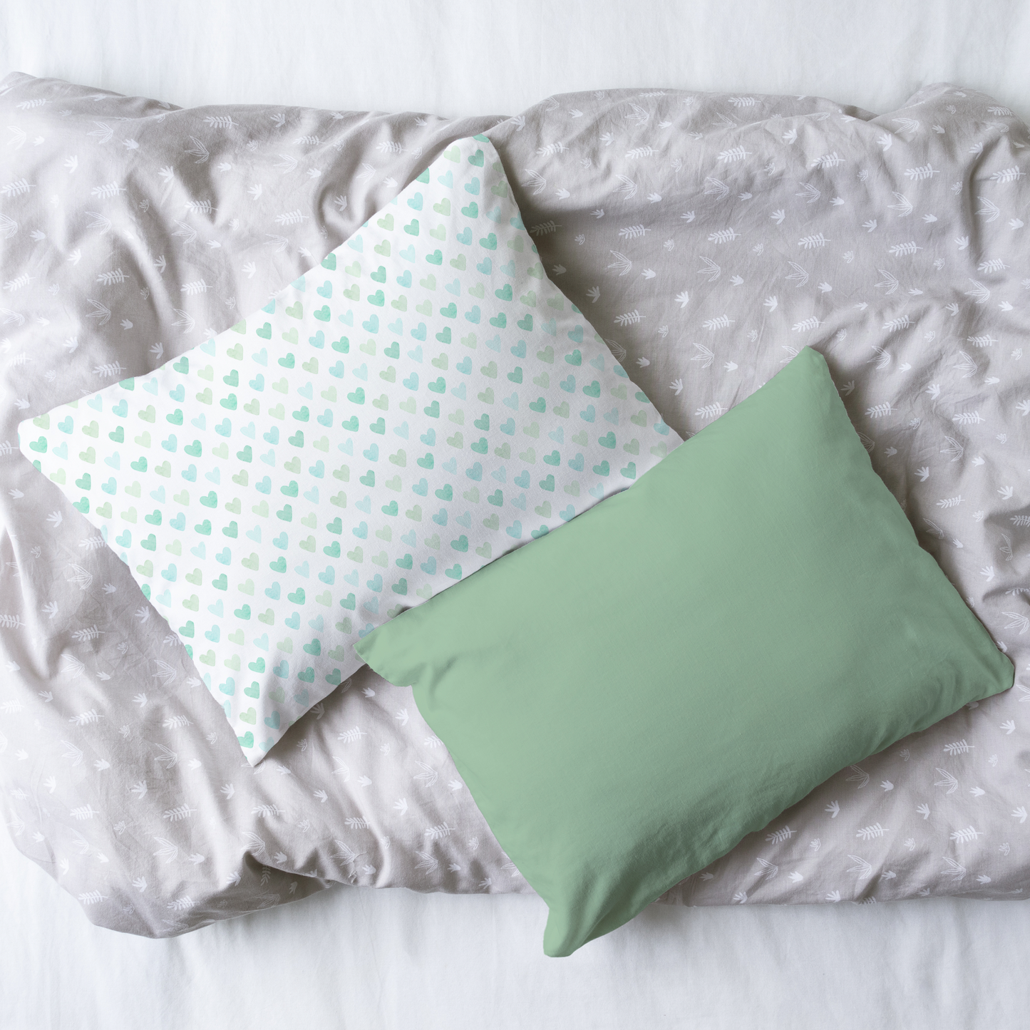 Pillow Bundle | Hearts Sage