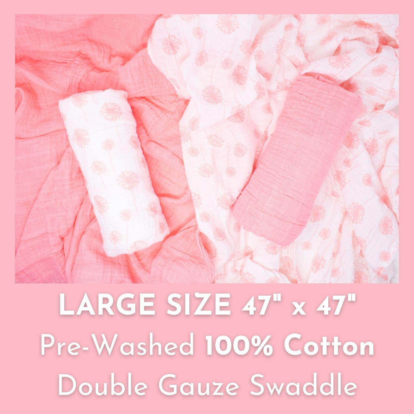 Muslin Blanket Set (Coral Wishes)