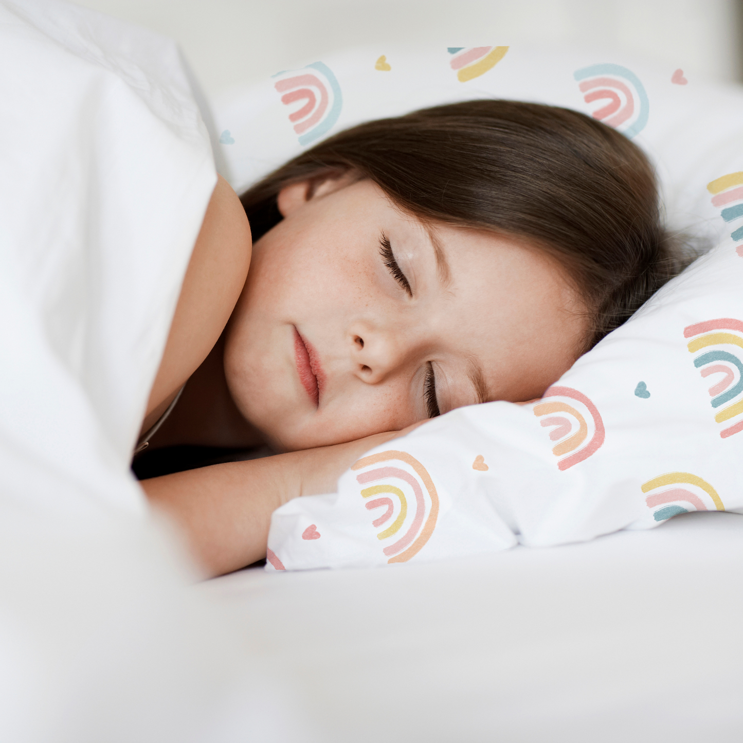 Cotton Pillowcase | Rainbows
