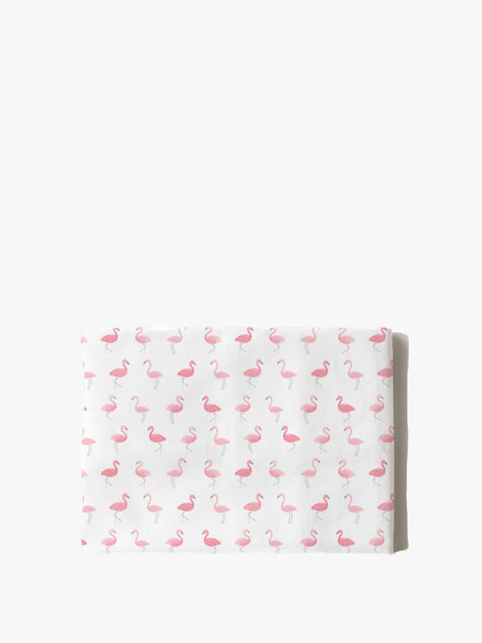 Cotton Pillowcase | Flamingo Flock