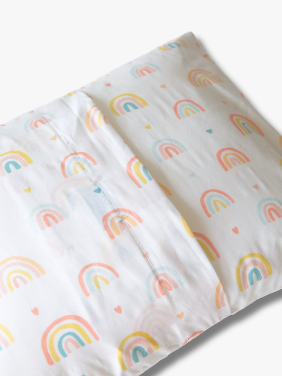 Cotton Pillowcase | Rainbows