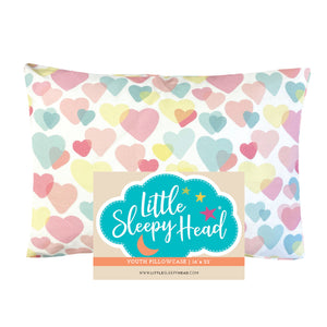 Cotton Pillowcase | Candy Hearts