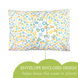 Cotton Pillowcase | Alphabet Sunshine