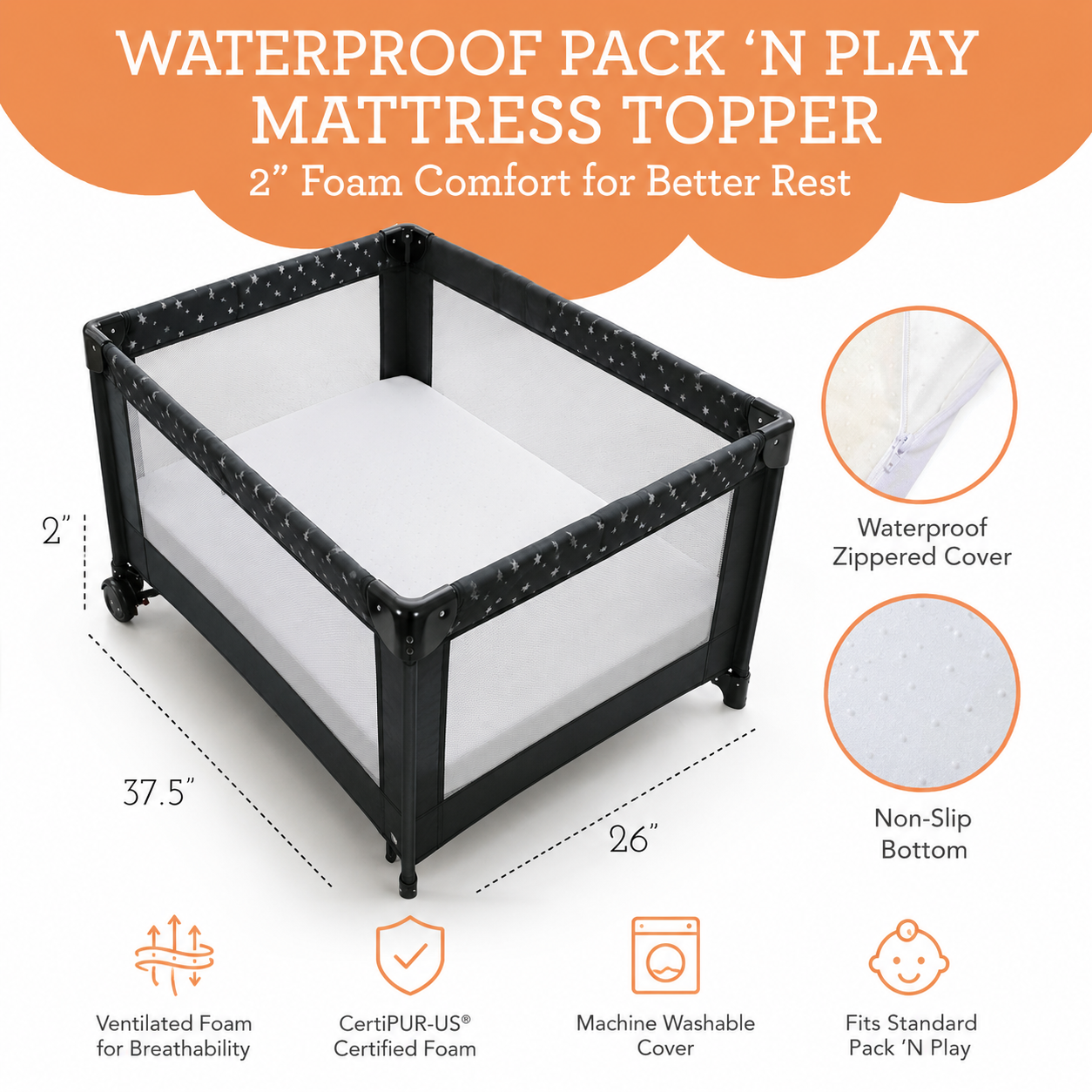 Pack 'N Play Mattress Topper