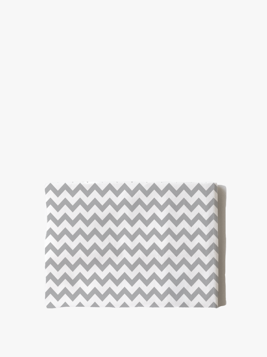 Cotton Pillowcase | Chevron Gray