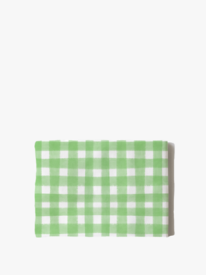 Cotton Pillowcase | Gingham Green