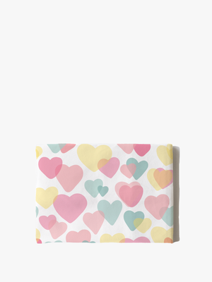 Cotton Pillowcase | Candy Hearts