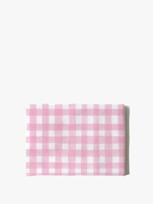 Cotton Pillowcase | Gingham Pink