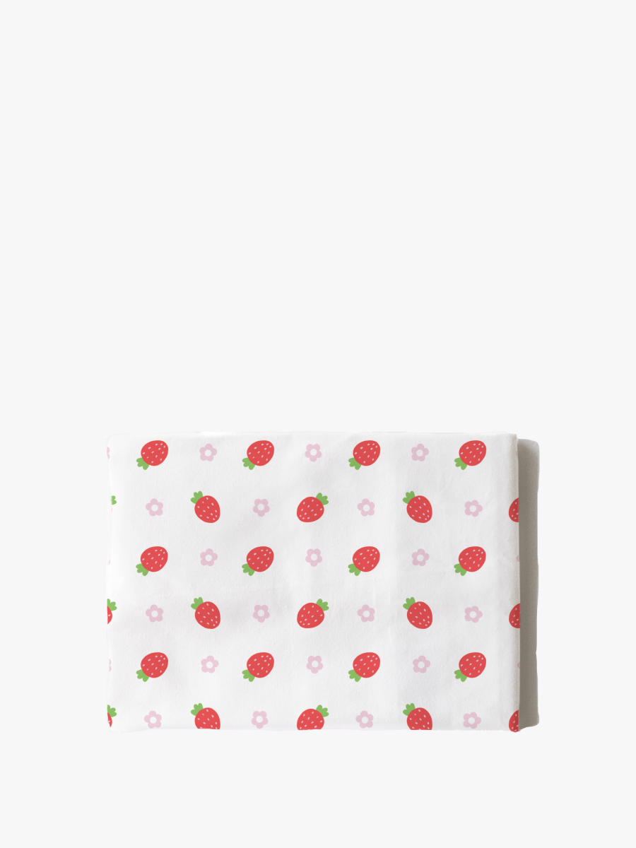 Cotton Pillowcase | Strawberries