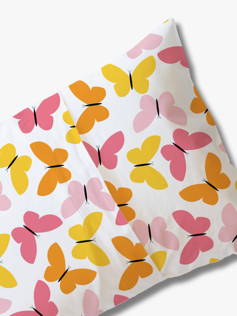 Cotton Pillowcase | Butterflies