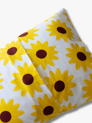 Cotton Pillowcase | Sunflowers