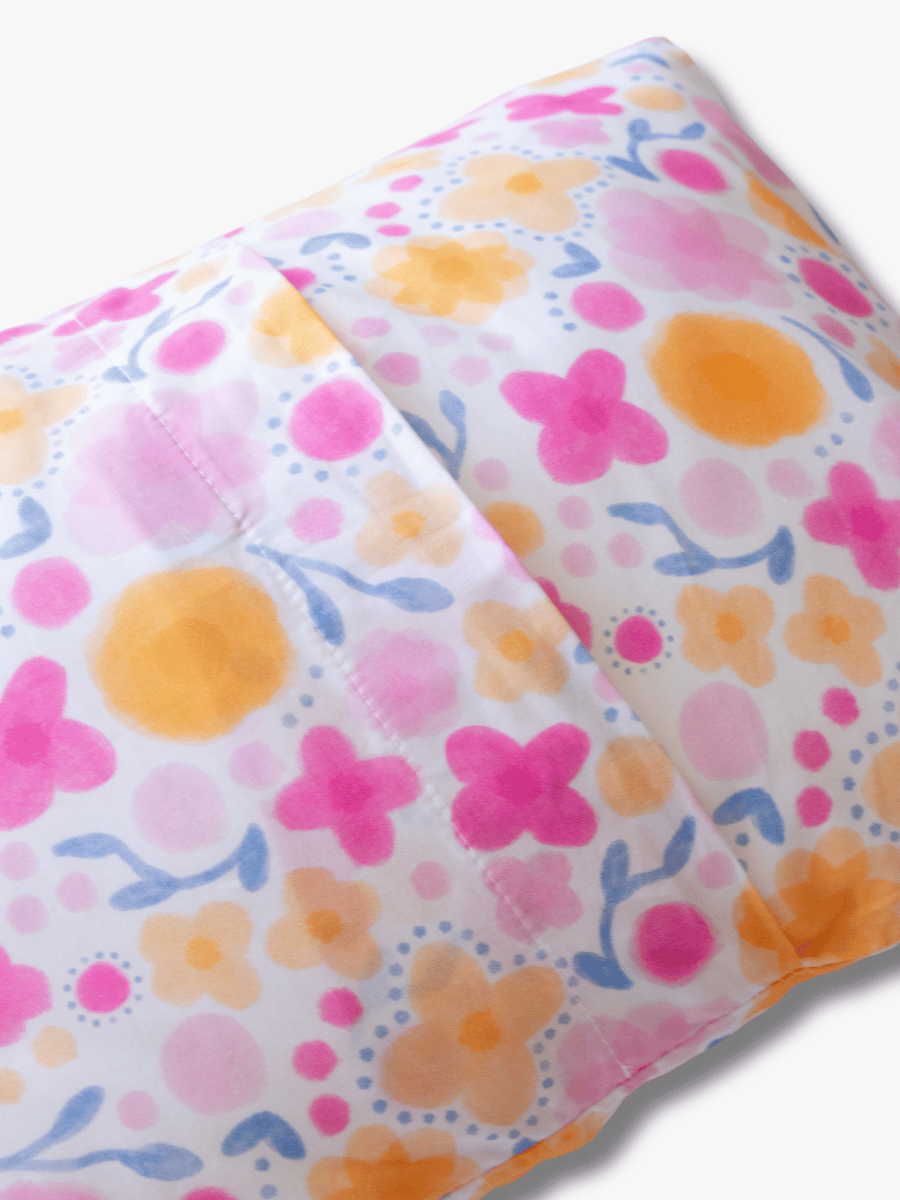 Cotton Pillowcase | Whimsy Garden