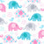 Cotton Pillowcase | Elephants Pastel