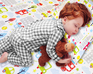 Crib Sheet + Toddler Pillowcase | Cars