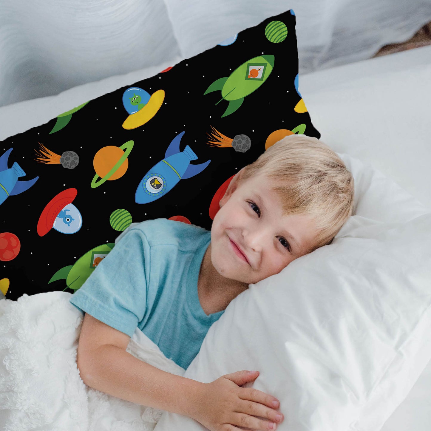 Cotton Pillowcase | Space 'N Rockets