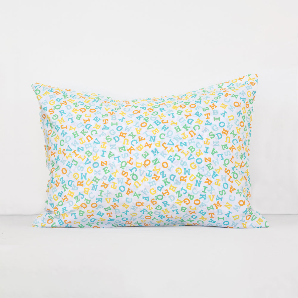Cotton Pillowcase | Alphabet Sunshine